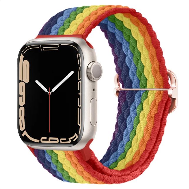 Montre-bracelet Geneva En Silicone Arc-en-ciel - Strass, Pour Femme Ou Ado