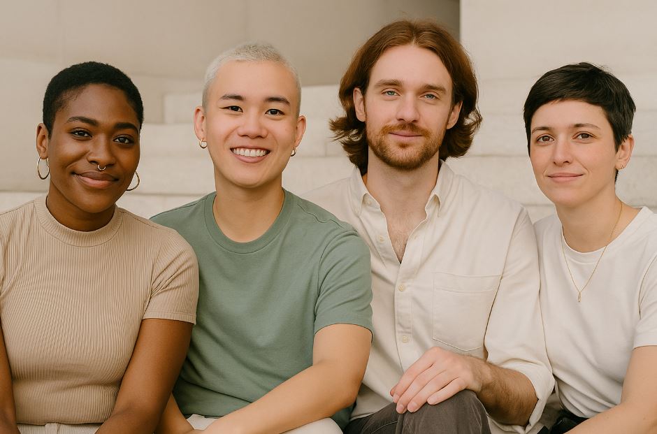 Diverse individuals representing the LGBTI+ community