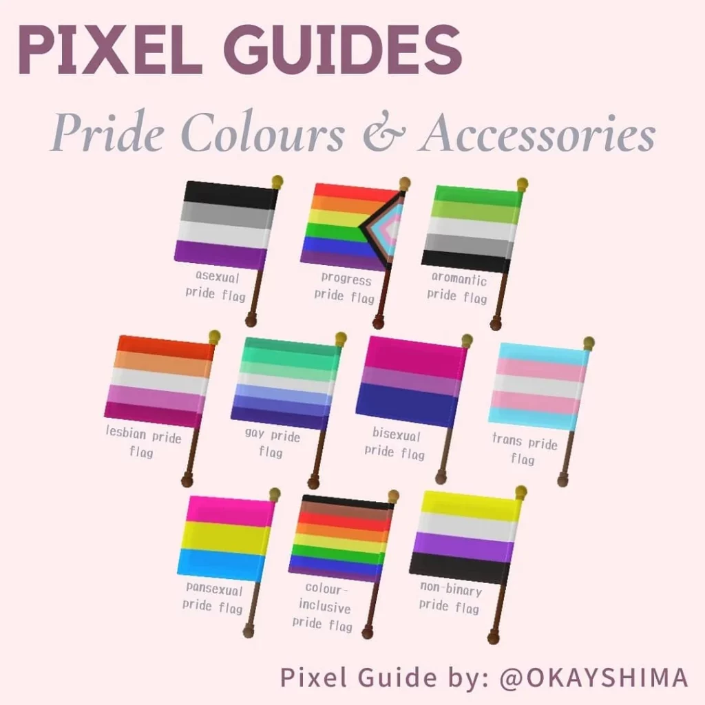 Custom LGBTQ+ Flag Designs in Animal Crossing