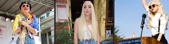 Lady Gaga engaging politically